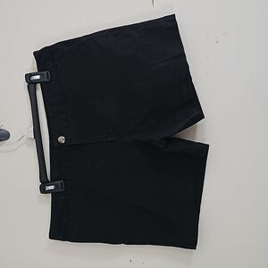 Faded Glory Black Chino Bermuda Shorts 16